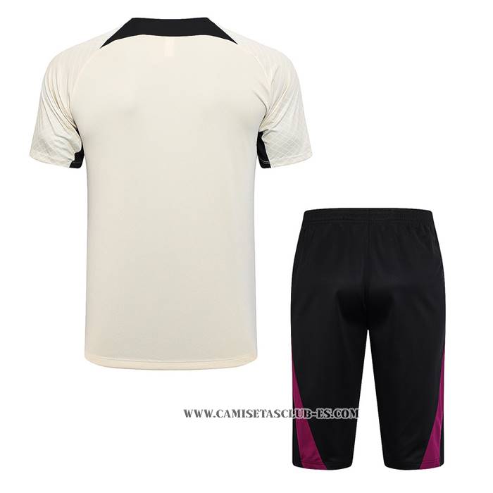 Chandal del Paris Saint-Germain 23-24 Manga Corta Albaricoque - Pantalon Corto